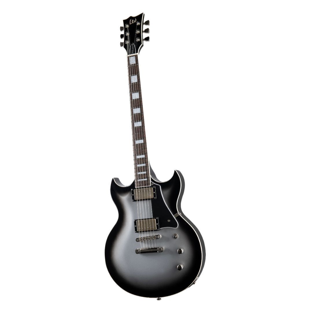ESP LTD Bill Kelliher Royal Shiva, Silver Sunburst with Case (Open Box)