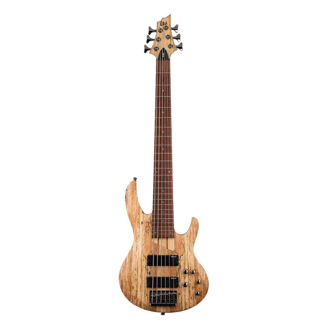 ESP LTD B-206SM 6-String Right-Handed Bass Guitar with Ash Body Natural B-Stock