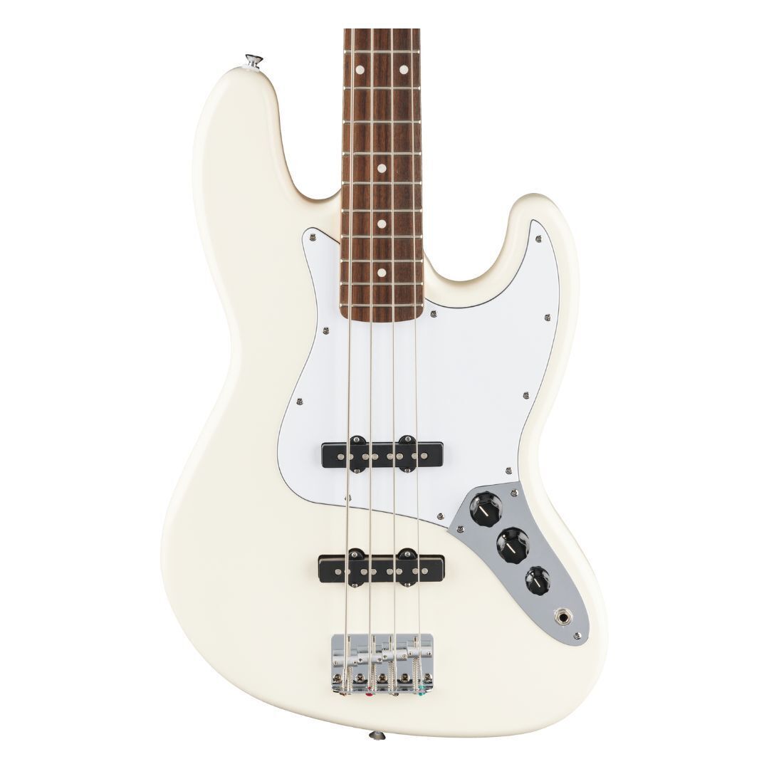 Fender Standard Jazz Bass, Laurel Fingerboard, White Pickguard, Olympic White