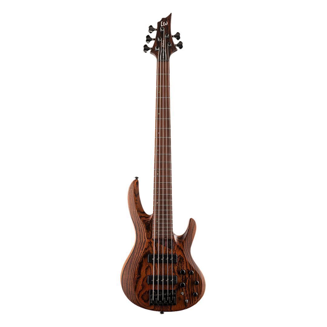 ESP LTD B-1005 Multi-Scale Ziricote Bass Guitar Natural Satin - B-Stock