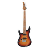 Ibanez AZ Prestige 6 String Electric Guitar w/Case - Tri Fade Burst Flat