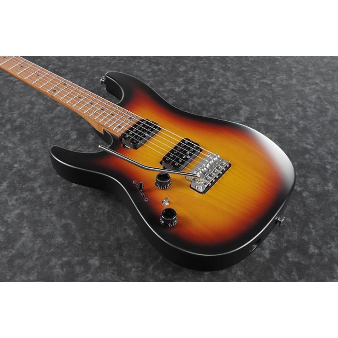 Ibanez AZ Prestige 6 String Electric Guitar w/Case - Tri Fade Burst Flat