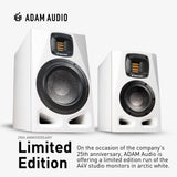 ADAM Audio A4V Powered Two-Way Studio Monitor White, Pair