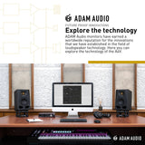 ADAM Audio A4V Powered Two-Way Studio Monitor White, Pair