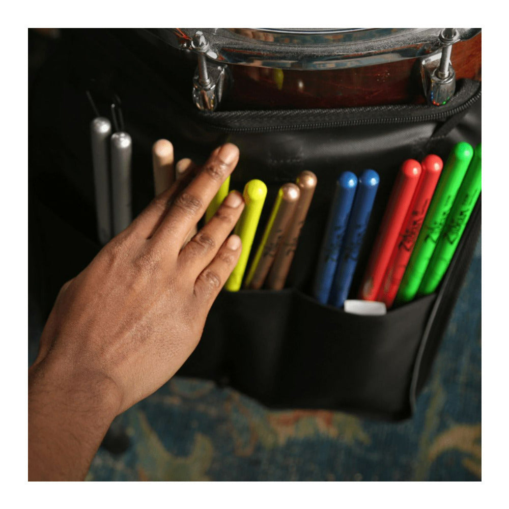 Zildjian Basic Polyester with Nylon Lining Drumstick Black Bag for Brushes