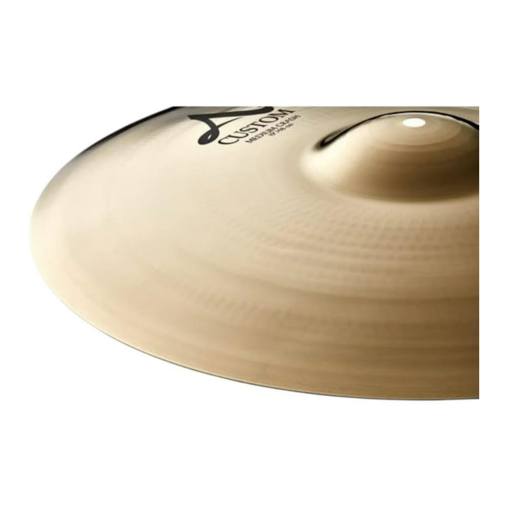 Zildjian A Custom Crash 19 Inch Cymbal for Bright and Well Balanced Tones