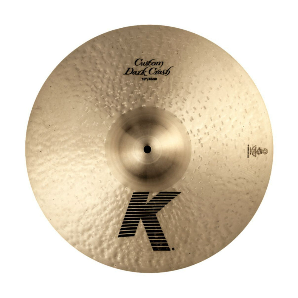 Zildjian K Custom Dark Crash 18 Inch Cymbal with Thin and Light Construction
