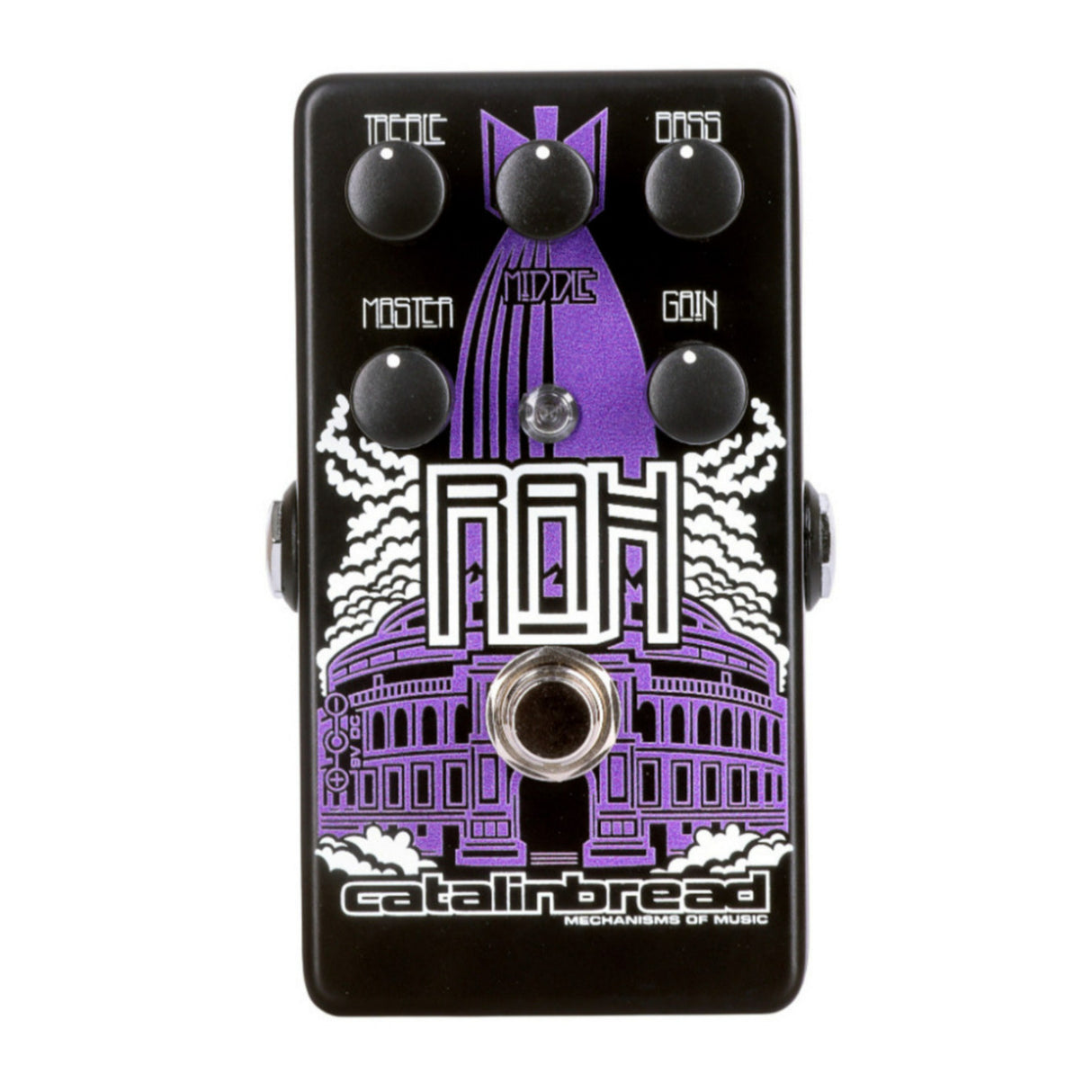 Catalinbread RAH Overdrive Effects Purple Pedal with Three Knob Tone Circuit (Open Box)