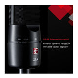 SE Electronics X1 A Black Condenser Microphone with Cardioid Polar Pattern