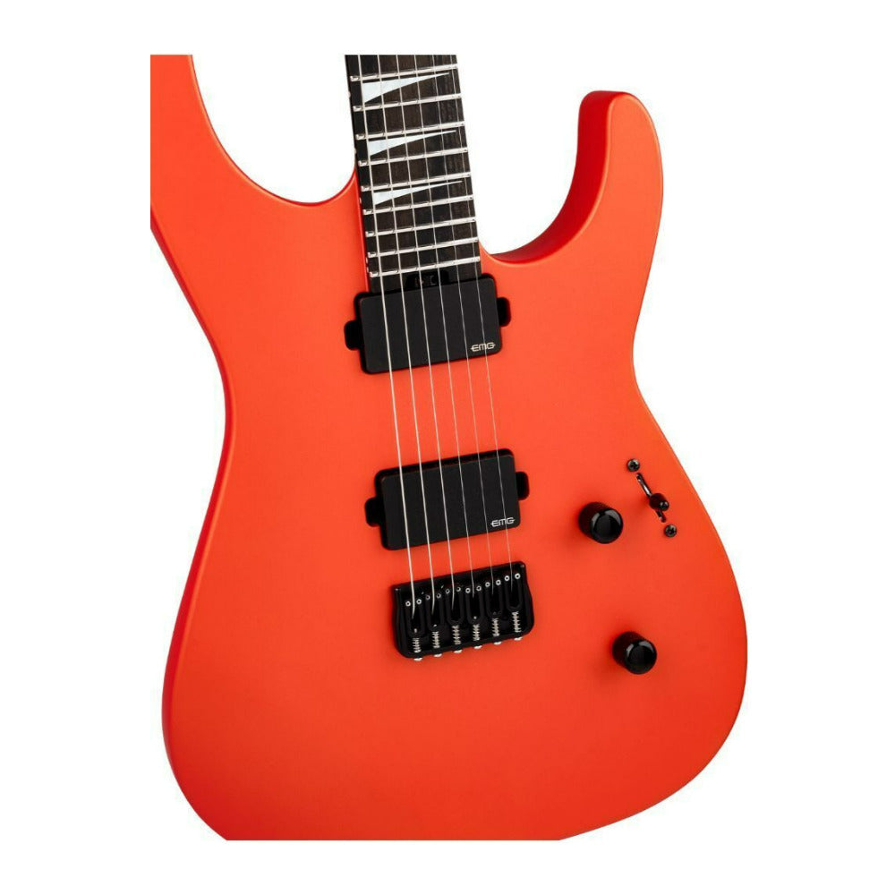 Jackson American Series Soloist SL2MG HT 6 String Satin Lambo Orange Guitar