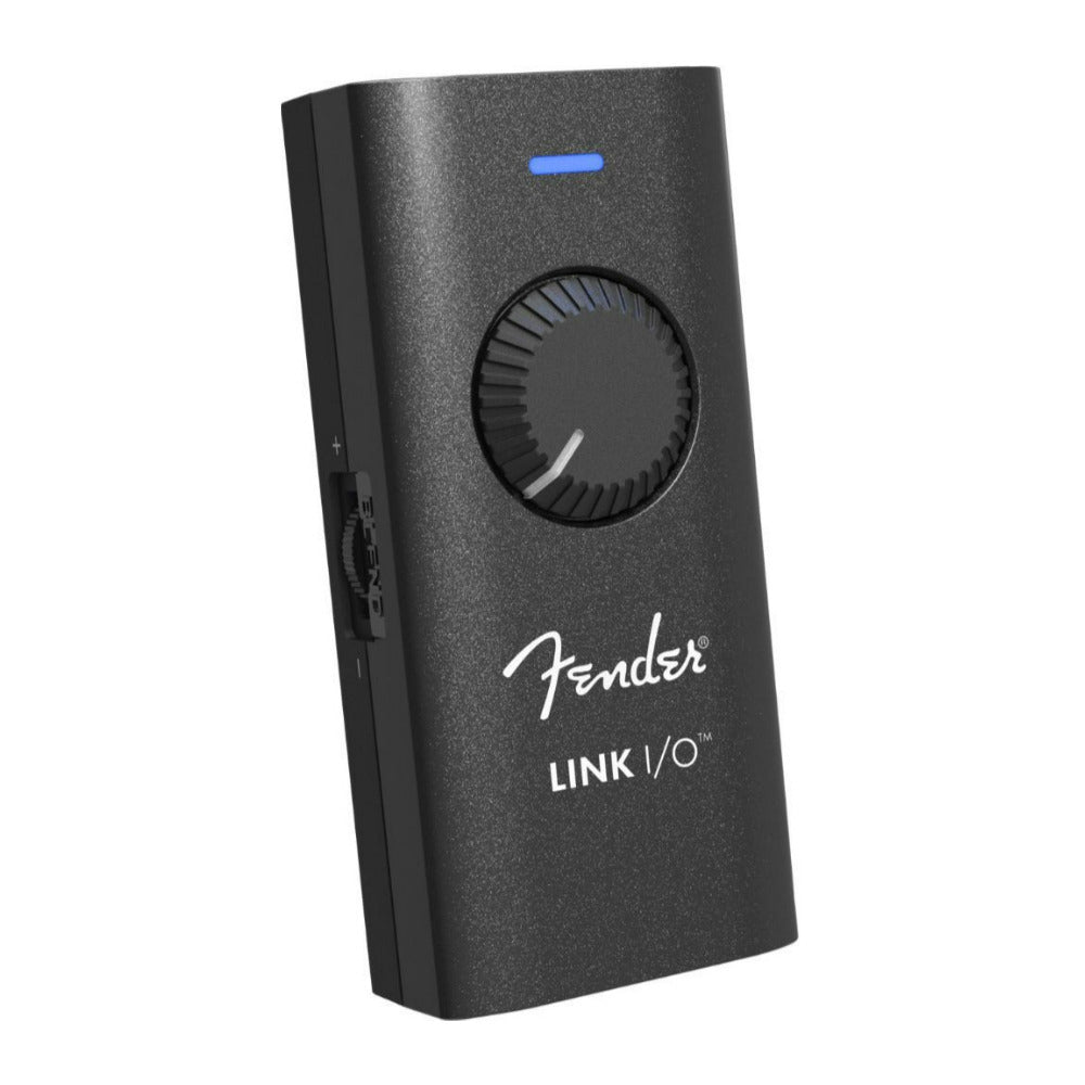Fender Link I O Black Audio Interface with Input Meter and Mix Control