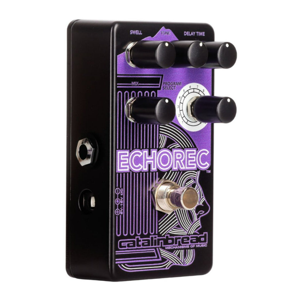 Catalinbread ECHOREC Multi Head Delay Purple Guitar Effects Pedal (Open Box)