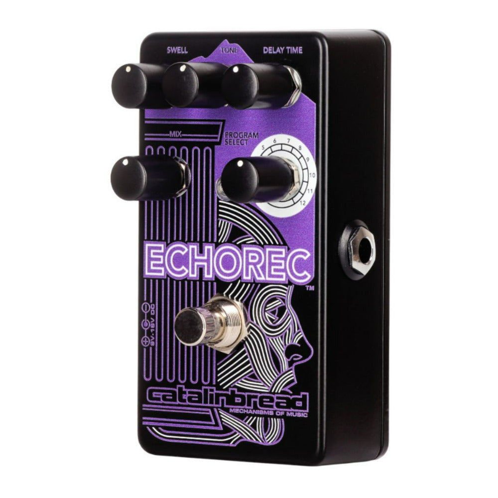 Catalinbread ECHOREC Multi Head Delay Purple Guitar Effects Pedal (Open Box)