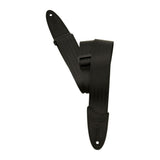 PRS 2 Inch Black Nylon Seatbelt Strap with Leather Ends