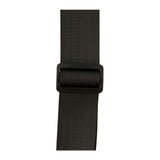 PRS 2 Inch Black Nylon Seatbelt Strap with Leather Ends