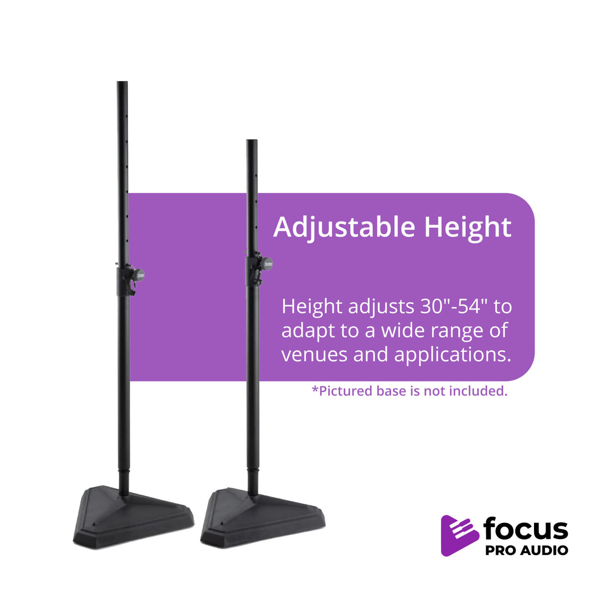 Focus Pro Audio Subwoofer Pole with M20 Thread