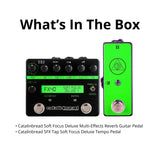 Catalinbread Soft Focus Deluxe Multi Effects Reverb Guitar Black Pedal Bundle