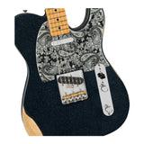 Fender Brad Paisley Road Worn Black Sparkle Telecaster 6 String Guitar