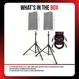 Electro Voice ELX200 12PW 12 Inch 1200W White 2 Pack Loudspeaker Bundle