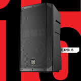 Electro Voice ELX200 15P 1200W Black 2 Pack 2 Way Powered Loudspeaker Bundle