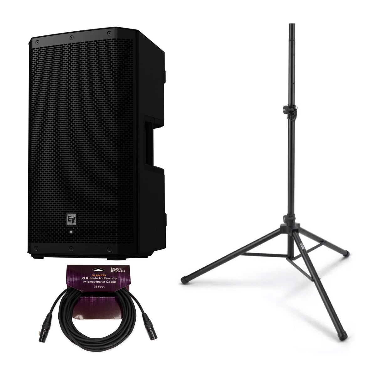 Electro Voice ZLX 12P G2 12 Inch 2 Way Powered Loudspeaker with Bluetooth Bundle (Open Box)