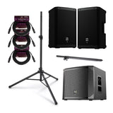 Electro Voice ZLX 8P G2 8 Inch Black 2 Pack Powered Loudspeaker Bundle (Open Box)