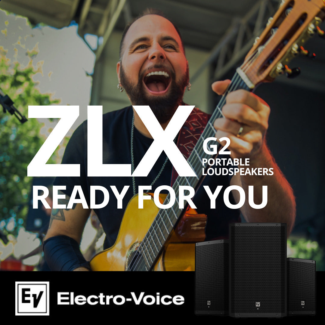 Electro Voice ZLX 8P G2 8 Inch 2 Way Powered Black 2 Pack Loudspeaker Bundle
