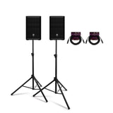 Electro Voice ZLX 8P G2 8 Inch 2 Way Powered Black 2 Pack Loudspeaker Bundle