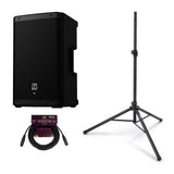 Electro Voice ZLX 8P G2 8 Inch Powered Black Loudspeaker with Bluetooth Bundle