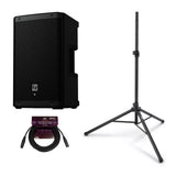 Electro Voice ZLX 8P G2 8 Inch Powered Black Loudspeaker with Bluetooth Bundle (Open Box)