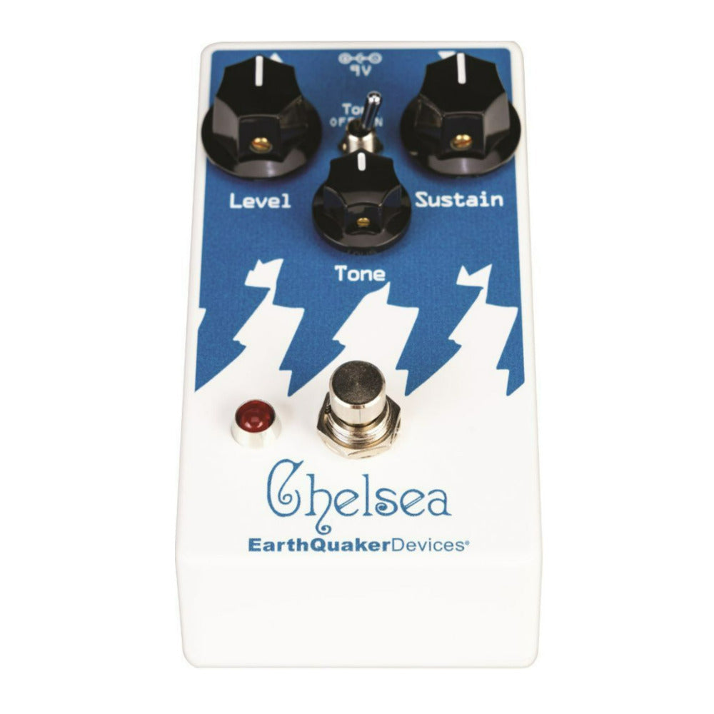 Earthquaker Chelsea Low End Fuzz Driver Pedal with 9 Volt DC Power Supply