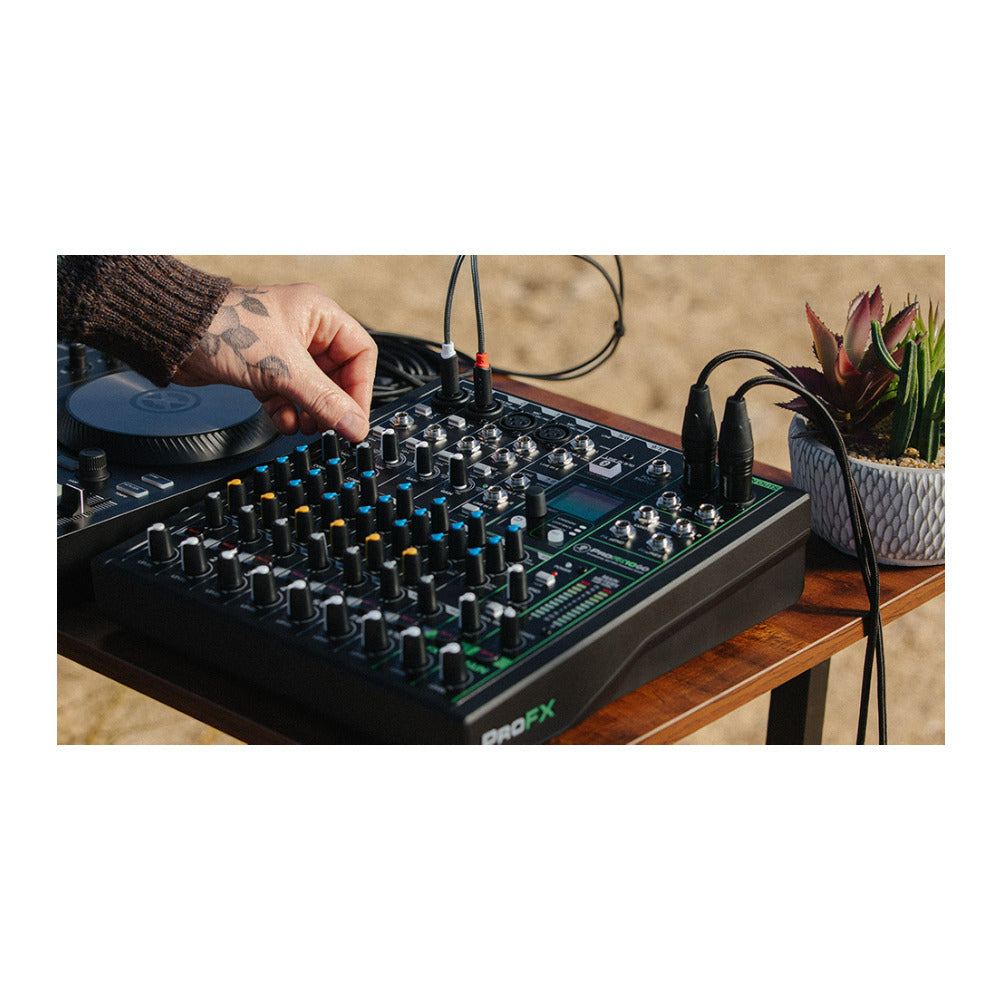 Mackie ProFX10 GO Battery Powered 10 Channel Analog Audio Mixer with Bluetooth