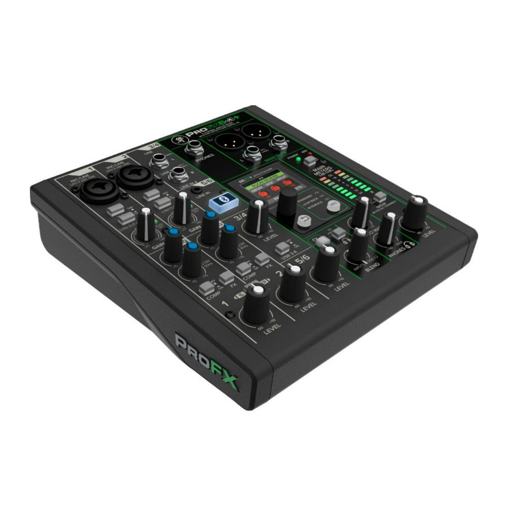 Mackie ProFX6v3 Plus 6 Channel Bluetooth Black Analog Mixer with Enhanced FX
