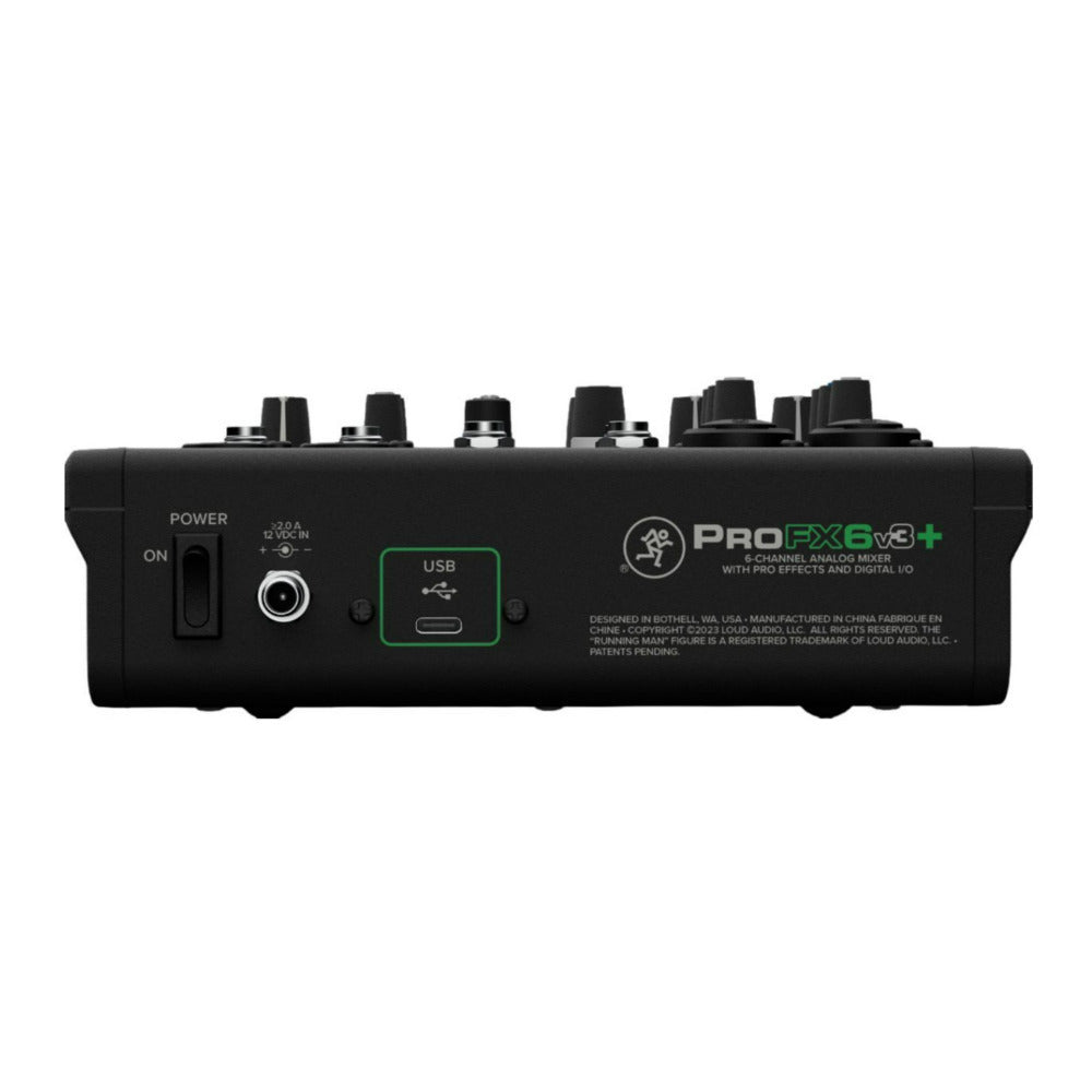 Mackie ProFX6v3 Plus 6 Channel Bluetooth Black Analog Mixer with Enhanced FX