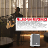 Electro Voice EVERSE 8 8 Inch Battery Powered White 2 Pack Loudspeaker Bundle