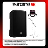 Electro-Voice EVERSE 12 12 Inch Battery Powered Black Loudspeaker Bundle