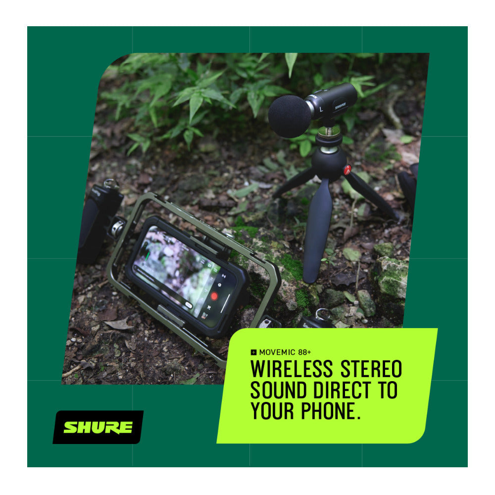 Shure MV88+W-Z7 MoveMic 88+ Wireless Video Microphone