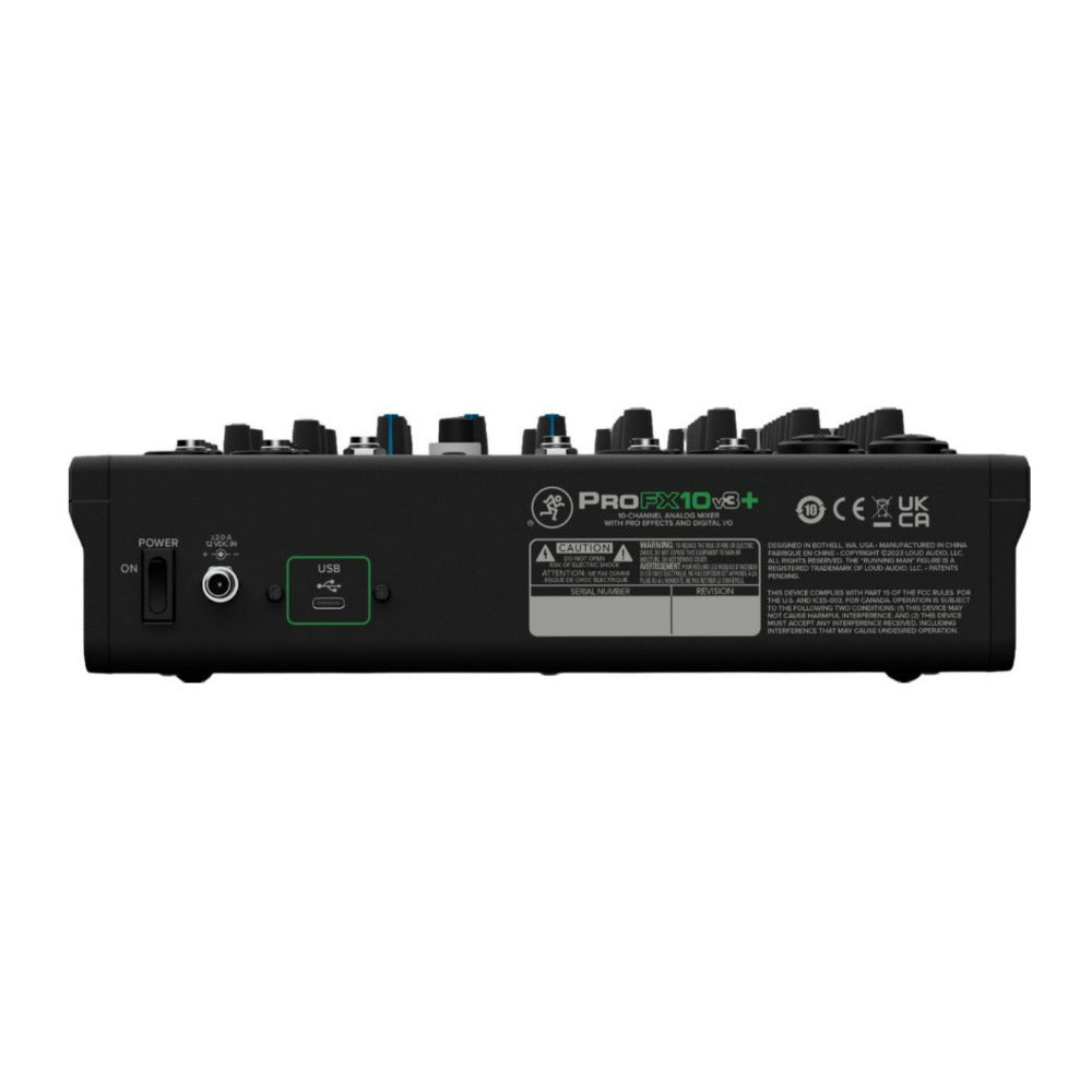 Mackie ProFX10v3 Plus 10 Channel Bluetooth Black Analog Mixer with Enhanced