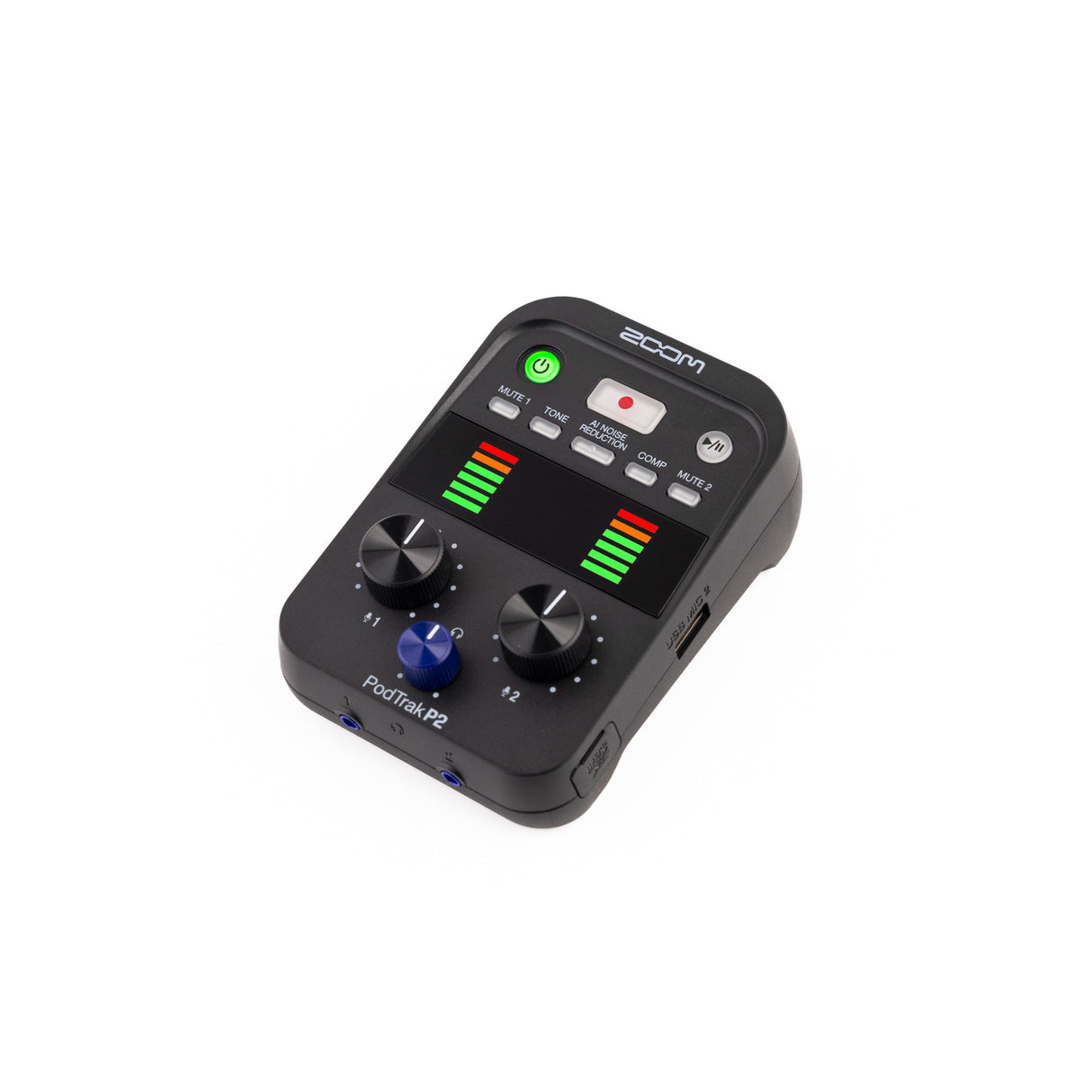 Zoom PodTrak P2 Dual USB Mic Recorder