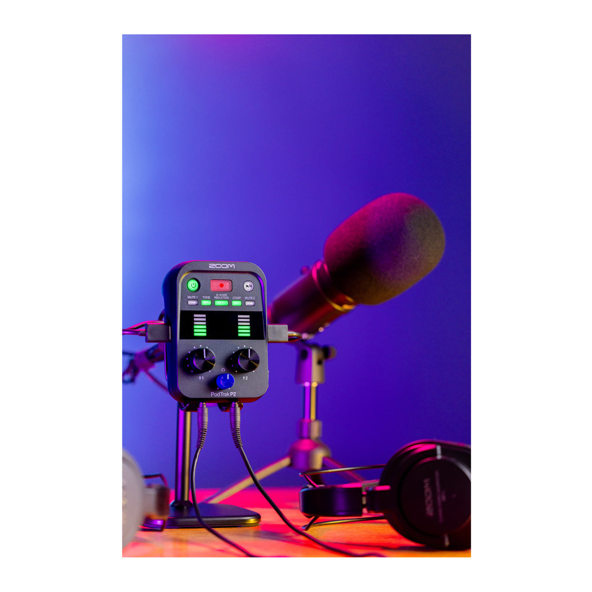 Zoom PodTrak P2 Dual USB Mic Recorder (Open Box)