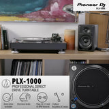 Pioneer DJ PLX 1000 2 Pack Analog Turntable and 2 Channel Mixer Bundle