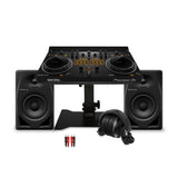 Pioneer DJ Scratch Style 2 Channel Black DJ Controller and Stand Bundle
