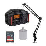 Tascam DR-60DmkII 4-Channel Portable Recorder with Accessory Bundle