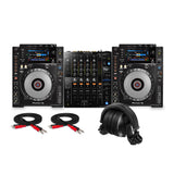 Pioneer DJ CDJ 900NXS Performance DJ Black Multi Player 2 Pack Bundle