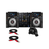 Pioneer DJ CDJ 900NXS Performance DJ Black Multi Player 2 Pack Bundle
