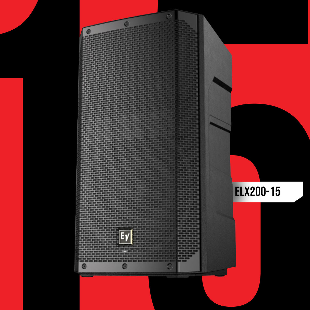 Electro-Voice ELX200 15P 15 Inch 1200W 2 Way Powered Black Loudspeaker Bundle