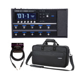 BOSS GT 1000 Guitar Multi Effects Processor with Case and Guitar Cable Bundle