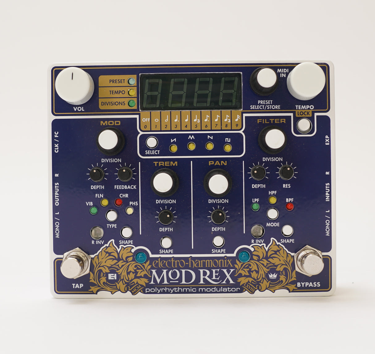 Electro-Harmonix Mod Rex Polyrhythmic Modulator Guitar Pedal (Used)