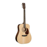 Cort 6 String Right Handed Earth60 Open Pore Acoustic Guitar Starter Pack
