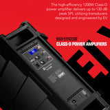 Electro Voice ELX200 10P Black 2 Pack Powered Loudspeaker and Stand Bundle